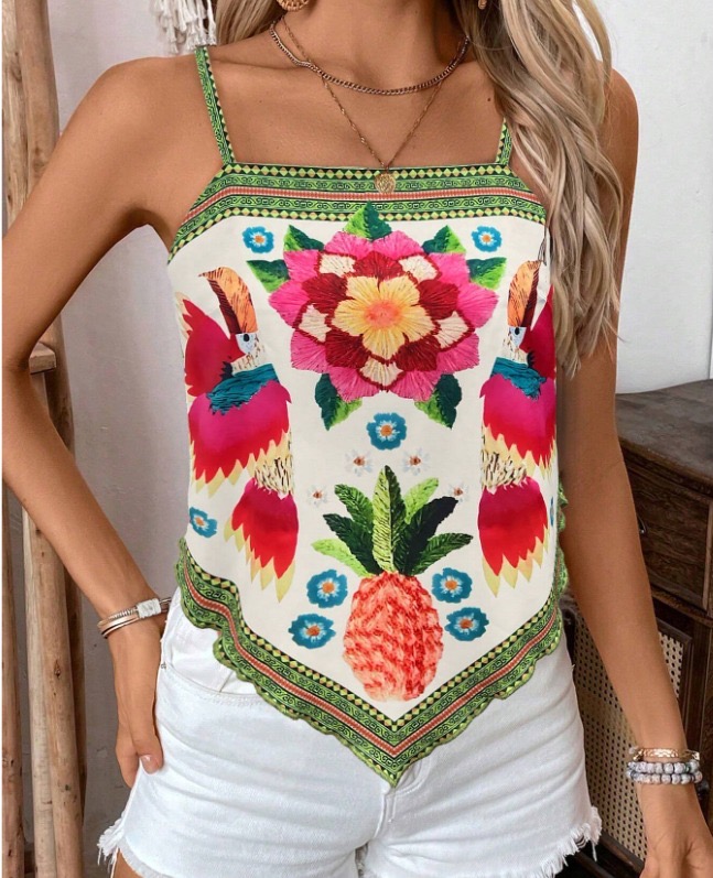 Blusa Estampada Plant